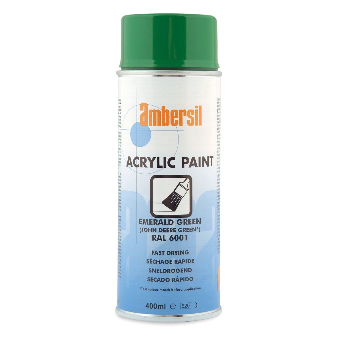 Ambersil 400ml RAL 6001 Emerald Green Acrylic Aerosol Spray Paint