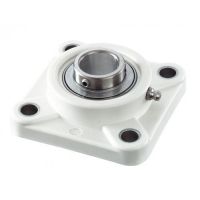 SUCF205 25mm Bore Thermoplastic Stainless Steel 4 Bolt Square Housing Unit Bearing (TF205)