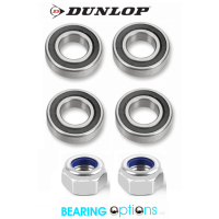 4 Erde Trailer Wheel Bearings & 2 Nylok Nuts Erde 100 / 101 / 102 / 107 / 120 / 122 / 132 etc
