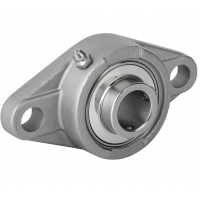 SSUCFL205 25mm Bore Stainless Steel 2 Bolt Oval Housing Unit Bearing (SFL205)